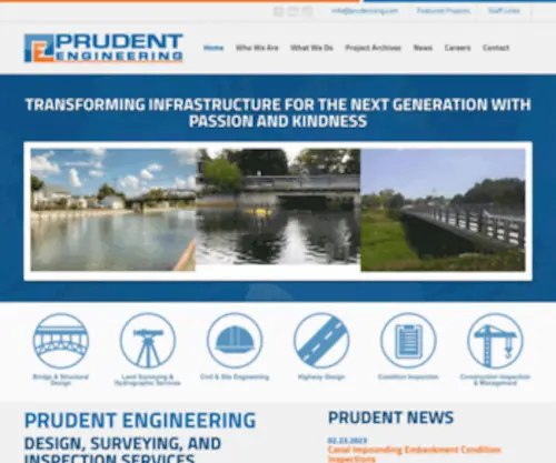 Prudenteng.com(Prudent engineering LLP) Screenshot