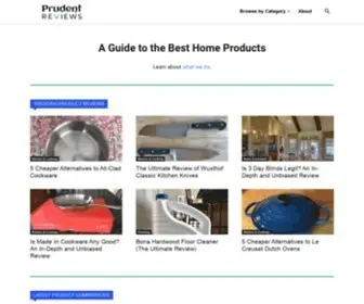 Prudentreviews.com(Our mission at Prudent Reviews) Screenshot