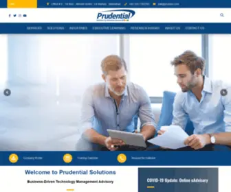 Prudsol.com(Business Driven Technology Management Consulting & Corporate Training Advisory) Screenshot