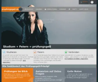 Pruefungsgeil.de(Studentenportal and Community) Screenshot