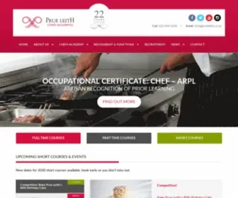 Prueleith.co.za(The Prue Leith Culinary Institute Offers World Class Cooking Courses in South Africa) Screenshot