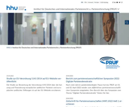 Pruf.de(Universität Düsseldorf) Screenshot