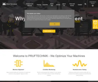 Pruftechnik.com(Condition monitoring company) Screenshot