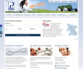 Pruin.de(Pruin Immobilienmakler Engelskirchen) Screenshot