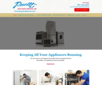 Pruittappliance.net(Pruitt Appliance Service Inc) Screenshot