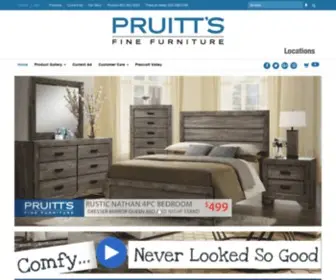 Pruitts.com(Phoenix AZ Furniture Store) Screenshot
