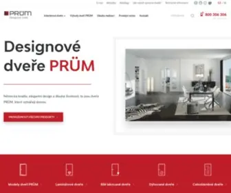 Prum.cz(PRÜM Designové interiérové dveře) Screenshot