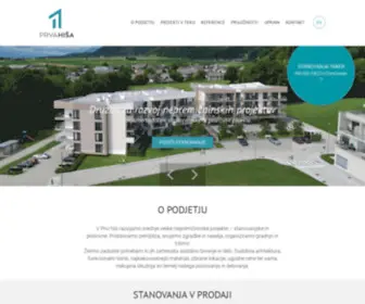 Prvahisa.si(V Prvi hiši razvijamo nepremičninske projekte) Screenshot