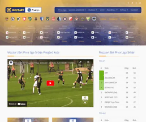 Prvaligasrbije.com(Prva liga Srbije) Screenshot