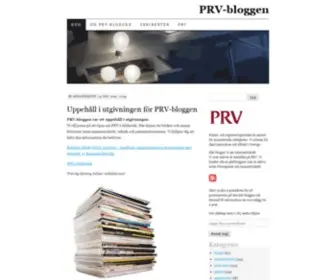 PRVbloggen.se(PRV-bloggen | Här diskuterar vi nyttan med immateriella tillgångar) Screenshot