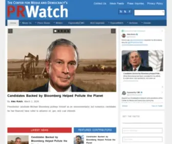 Prwatch.org(PR Watch) Screenshot