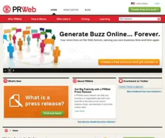 Prweb.net(Online Press Release Distribution Service) Screenshot