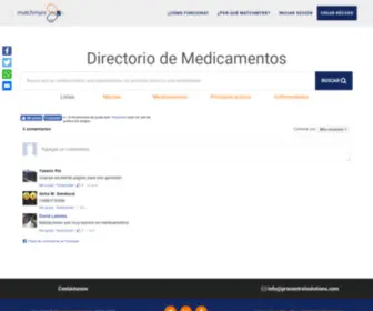 PRxvademecum.com(Contenido de la página: medicamentos) Screenshot