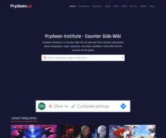 PRYdwen.co(Prydwen Institute) Screenshot