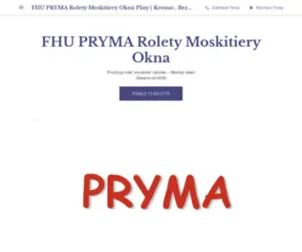FHU PRYMA Rolety Moskitiery Okna Plisy ( Krosno