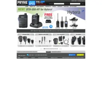 PRyme.com(Pryme Radio Products) Screenshot