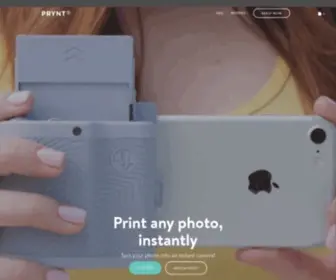 PRYNtcases.com(Smartphone case printing pictures instantly) Screenshot