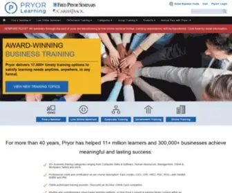 Pryor.com(Business Seminars and Online Training) Screenshot