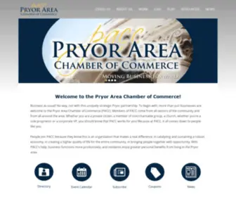 Pryorchamber.com(Pryor Area Chamber of Commerce) Screenshot