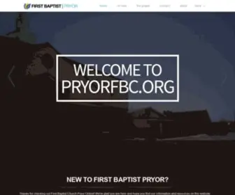 Pryorfbc.org(FBC Pryor) Screenshot