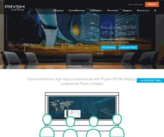 PRYSM.com(Interactive Displays) Screenshot