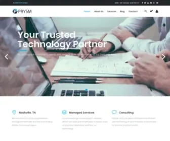 PRYSmcorp.com(Prysm Corporation) Screenshot