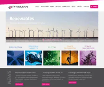 PRYsmiancable.com.au(Prysmian Australia) Screenshot