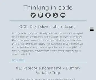 Przemyslawowsianik.net(Thinking in code) Screenshot