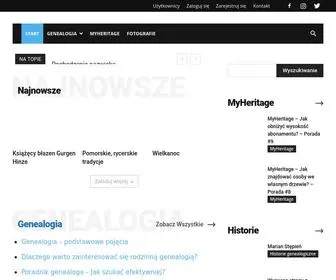 Przodek.pl(Genealogia, drzewa genealogiczne, znaczenie nazwiska) Screenshot