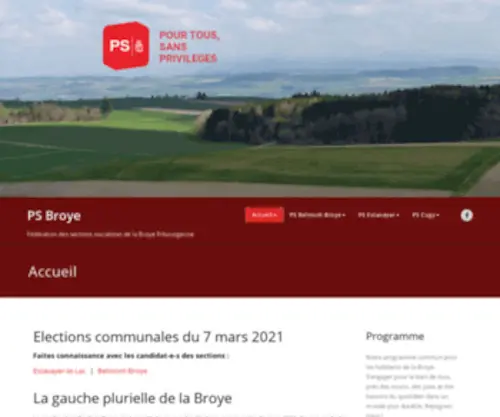 PS-Broye.ch(PS Broye) Screenshot