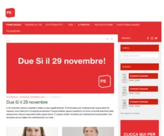 PS-Ticino.ch(Partito Socialista Ticino) Screenshot