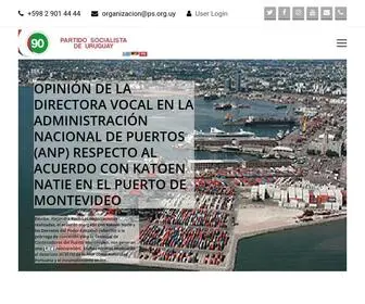 PS.org.uy(Partido Socialista de Uruguay) Screenshot