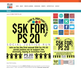 PS20.org(PS 20 The Clinton Hill School) Screenshot