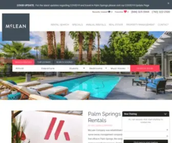 PS4Rent.com(Palm Springs Vacation Rentals by McLean Company) Screenshot