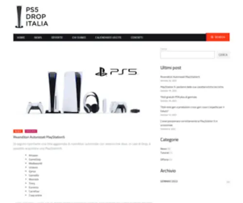 PS5Dropita.it(Ps5 Drop Italia) Screenshot