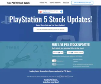 PS5Stock.uk(PS5 UK Stock Updates) Screenshot