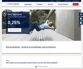 Psa-Direktbank.de(PSA BANK) Screenshot