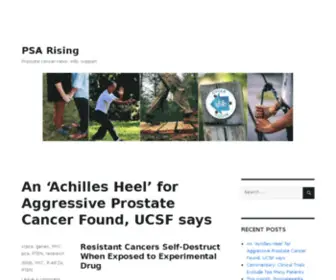 Psa-Rising.com(Prostate Cancer News) Screenshot