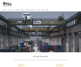 Psa.com.sg(PSA International) Screenshot