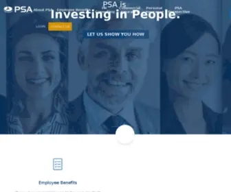 Psafinancial.com(Insurance Broker & Risk Management Firm) Screenshot
