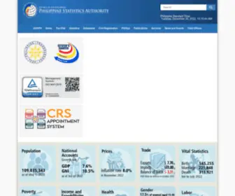 Psa.gov.ph(Philippine Statistics Authority) Screenshot