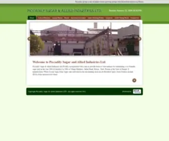 Psailpatran.com(Piccadily Sugar & Allied Industries Ltd) Screenshot