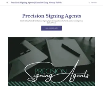 Psajax.com(Precision Signing Agents) Screenshot