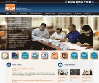 Psalm.gov.ph(The Official Website of PSALM Corporation) Screenshot