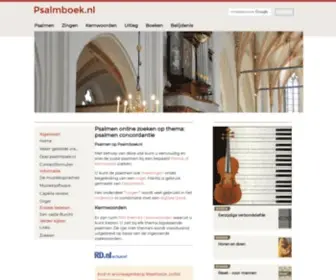 Psalmboek.nl(Psalmen online zoeken op thema) Screenshot
