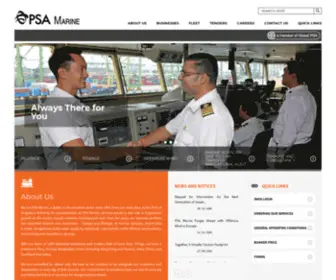Psamarine.com(PSA Marine) Screenshot