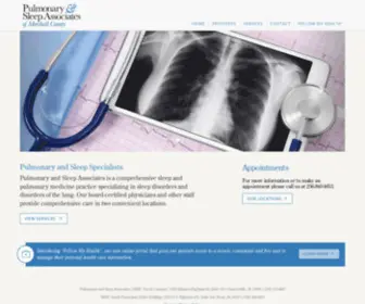 Psamarshall.com(Comprehensive Sleep Disorder & Lung Specialists in Marshall County) Screenshot