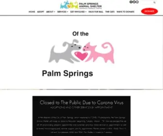 Psanimalshelter.org(Palm Springs Animal Shelter) Screenshot