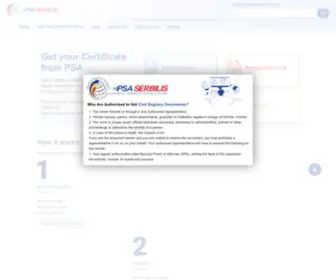 Psaserbilis.com.ph(PSA Birth Certificates (and more)) Screenshot