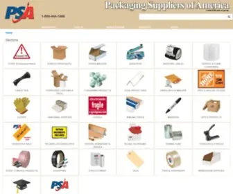 Psausa.com(Packaging Suppliers of America) Screenshot